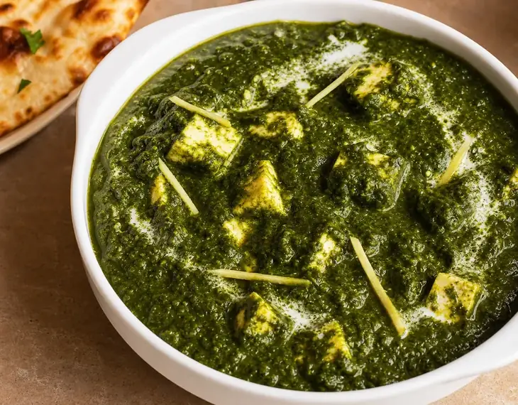 Saag paneer spinach curry